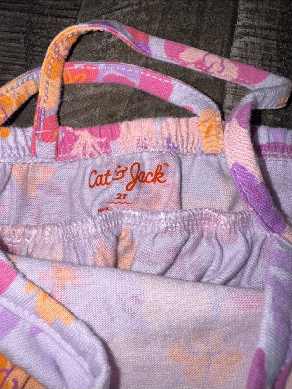 Cat & Jack Floral Tiered Sundress - Pink, Purple & Yellow - Picture 3 of 3
